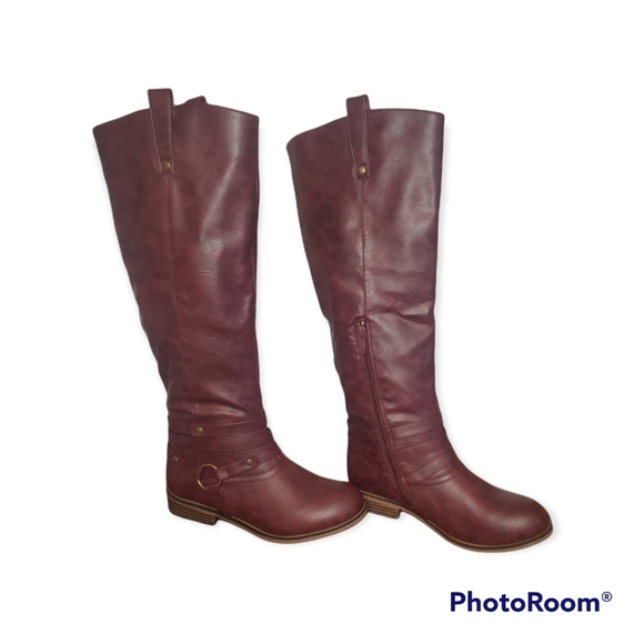 JG Burgundy boots - Picture 2 of 4